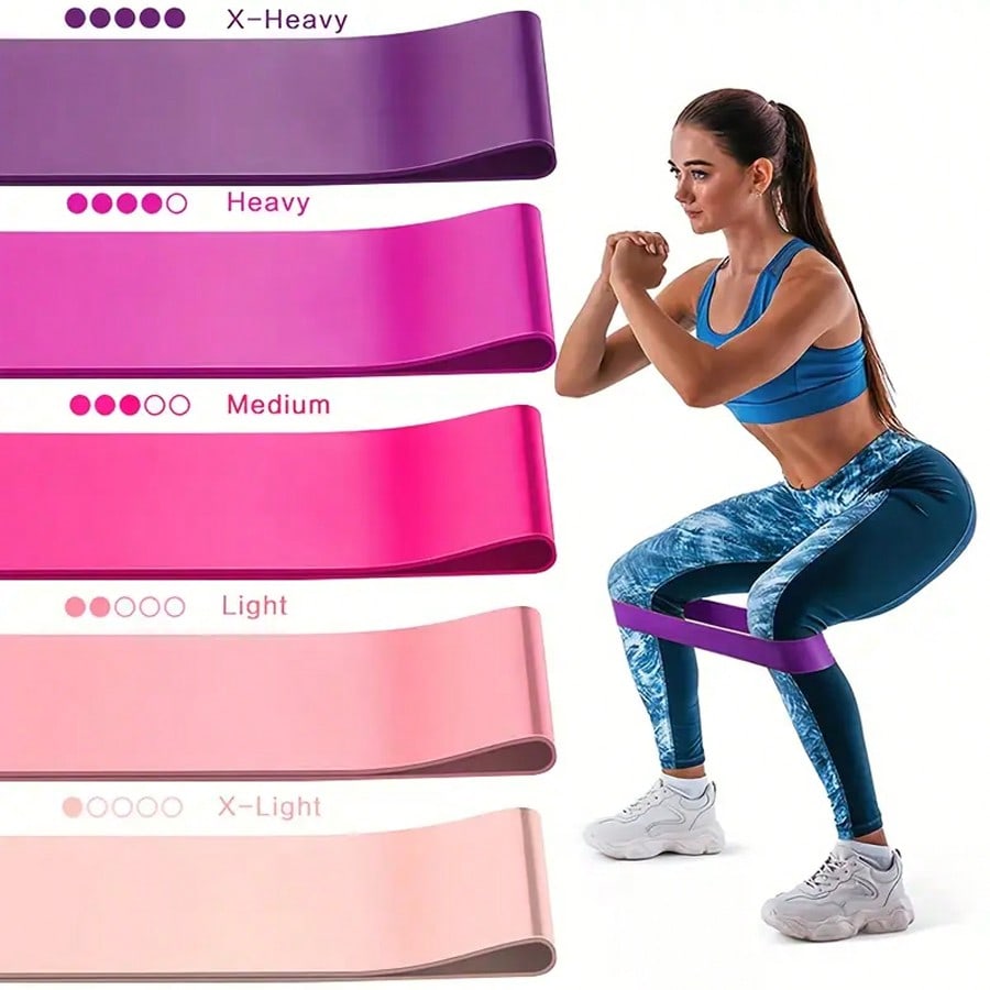 Yoga Fitness At Home - 1pc/5pcs Yoga Resistance Bands, Suitable For