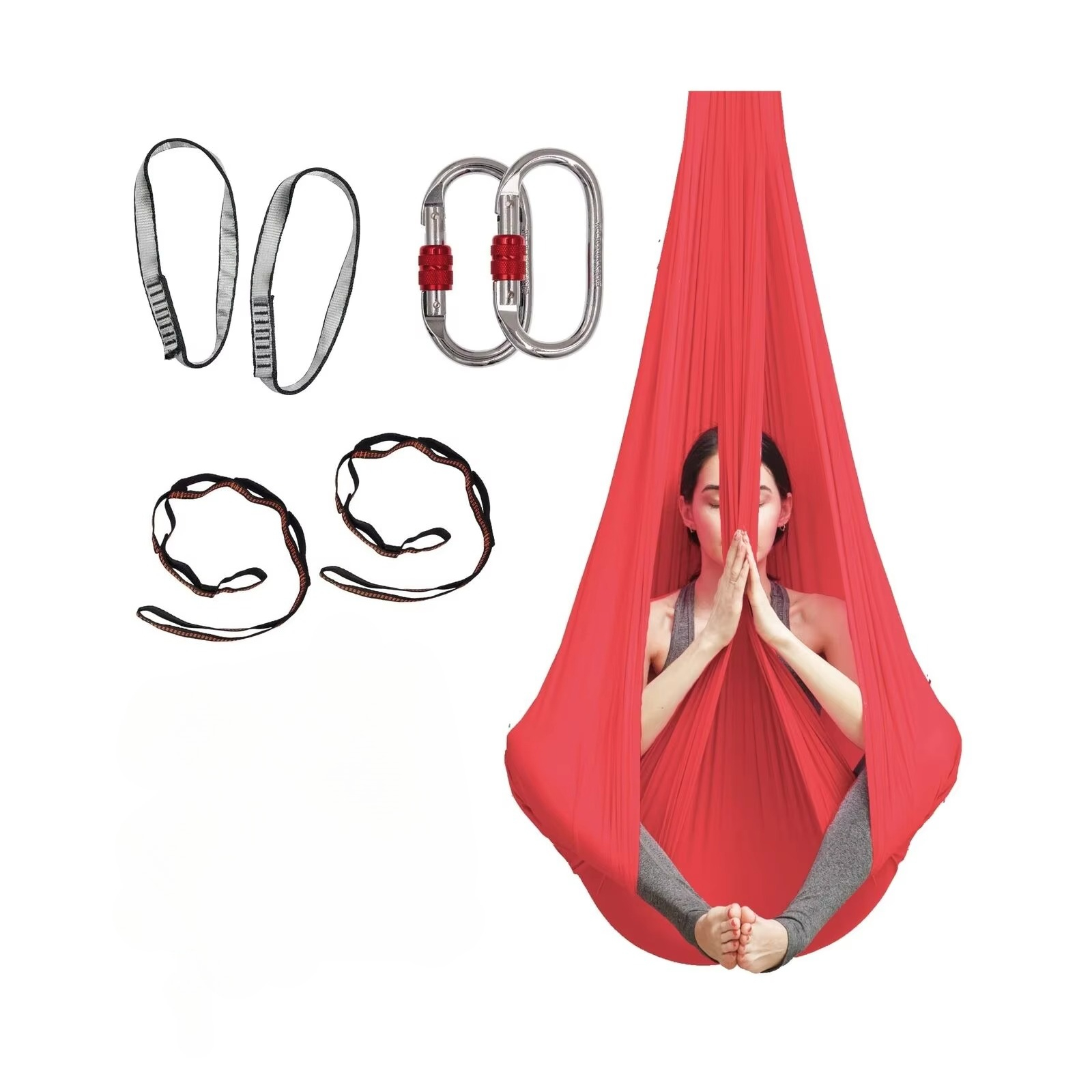 Yoga Fitness Kit - Active Silk Aerial Yoga Swing Hammock
