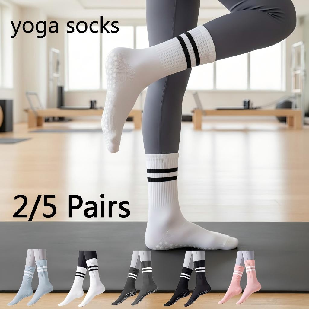 Yoga Fitness Kit - Women Non Slip Yoga Socks, Grippy