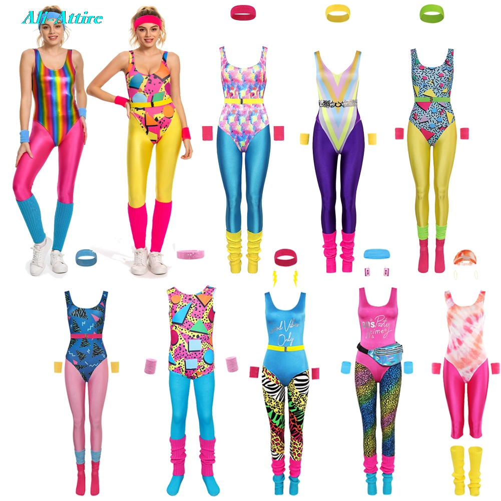 Yoga Fitness Kit - Yoga Sportswear Fitness Hippie Fantasia 80s