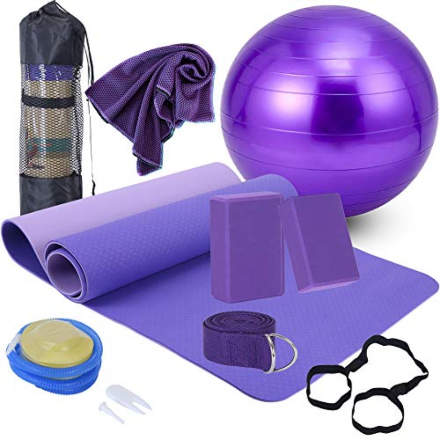 Yoga Blocks - Yoga Starter Kit - 11-Piece Set