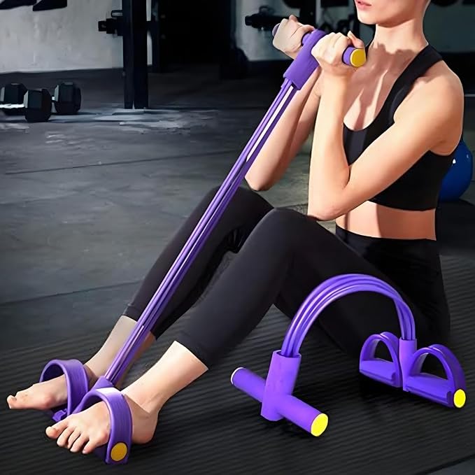 Yoga Fitness At Home - Multifunction Pedal Resistance Band, Elastic Pull
