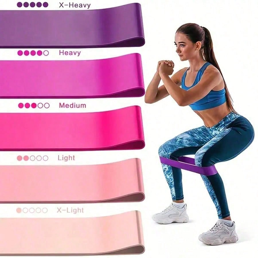 Yoga Fitness At Home - 1pc/5pcs Yoga Resistance Bands, Suitable For