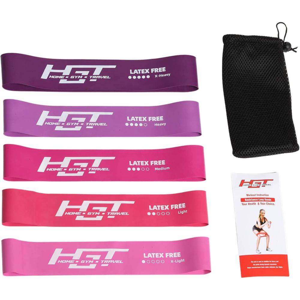 Yoga Fitness Resiliation - Resilient Booty Bands - Latex-Free for