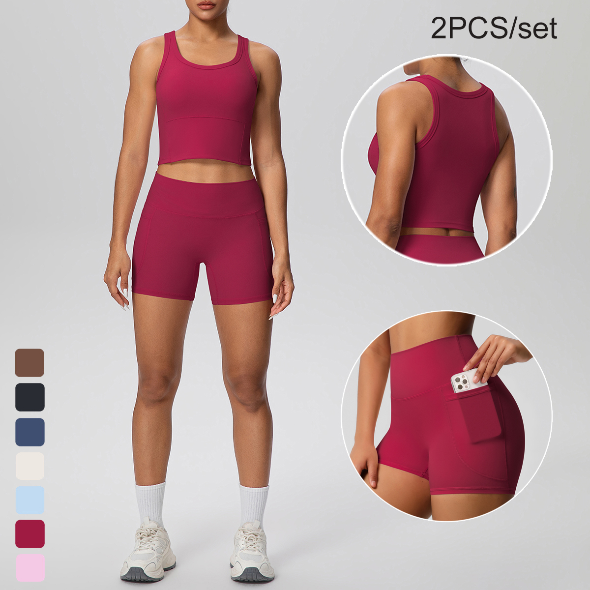 Yoga Fitness Kit - 2PCS Women Summer Fitness Sports Yoga