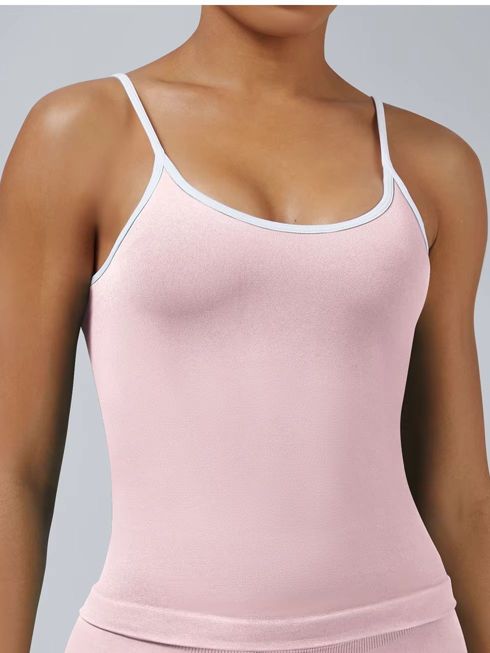 Yoga Blocks - Seamless Color Block Workout Tank Top