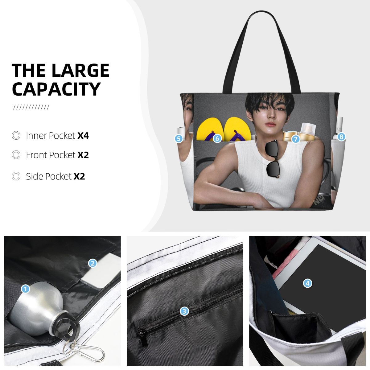 Jungwon En Kpop Beach Tote Bag – обзор и цена Yoga En Fitness