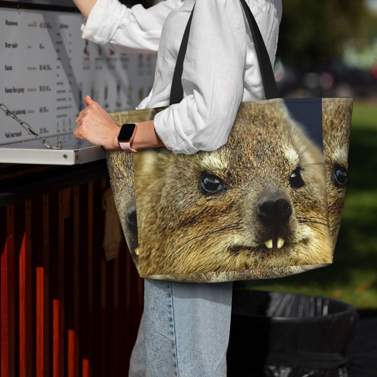 Rock Hyrax Photo Beach Tote Ba – обзор и цена Yoga Fitness Gym Photos