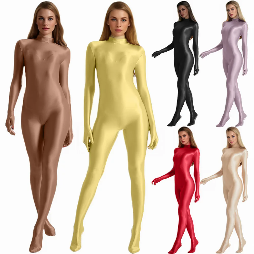 Women Oil Stretch High Neck Bo – обзор и цена Yoga Overall Fitness