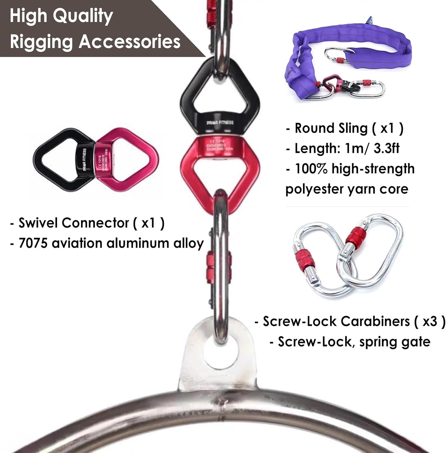 50cm Aerial Hoop Mini Lyra Kit – обзор и цена Yoga Fitness Kit