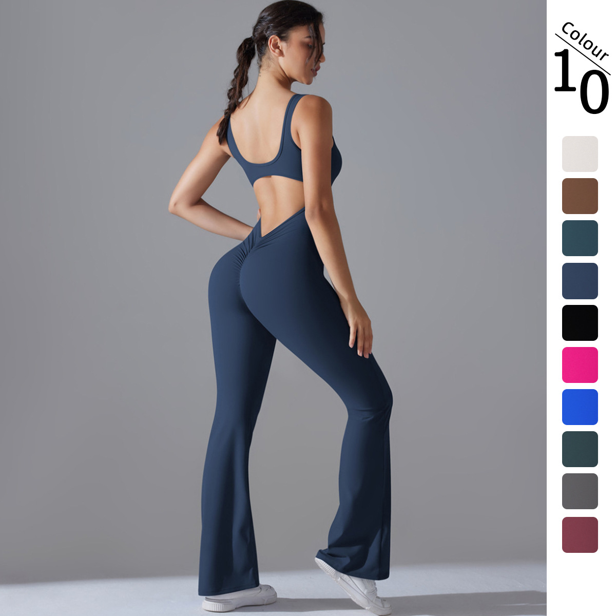 Sexy Back V Jumpsuit Gym Set W – обзор и цена Yoga Fitness Jumpsuit