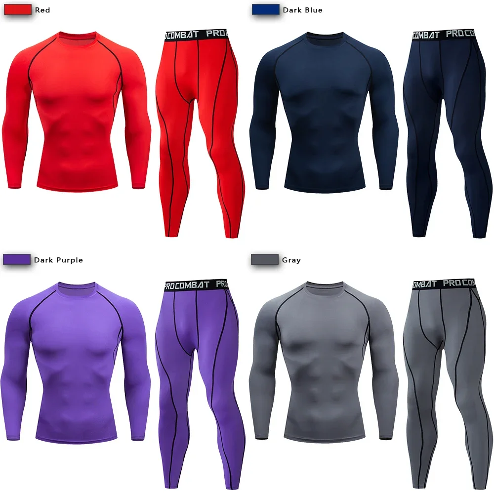2pcs Men's Compression Sportsw – обзор и цена Yoga Fitness Kit