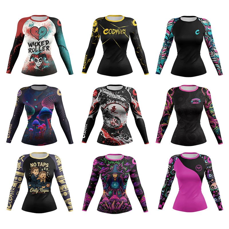 Women MMA Compression Sport T- – обзор и цена Yoga Fitness Jiu Jitsu