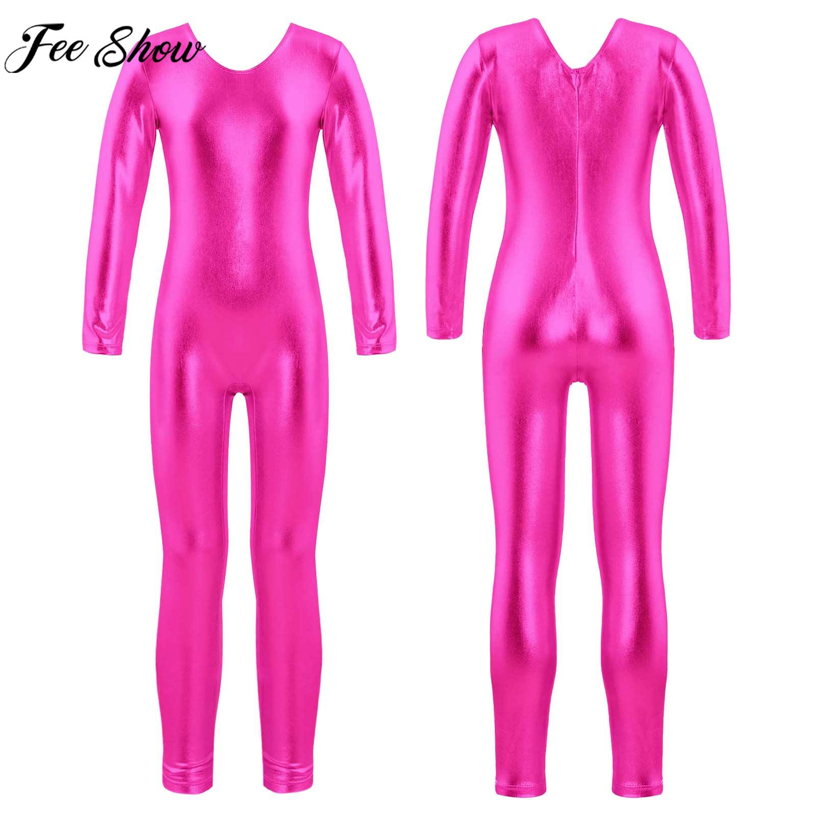 Girls Long Sleeve Zipper Bronz – обзор и цена Yoga Fitness Jumpsuit