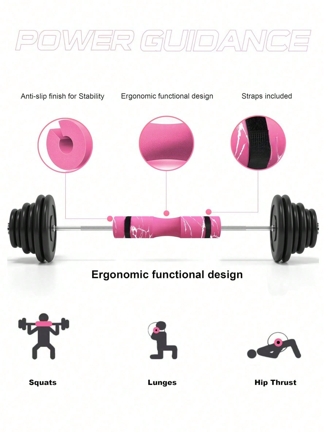 Foam Sponge Barbell Squat Pad  – обзор и цена Hip Thrust Pad