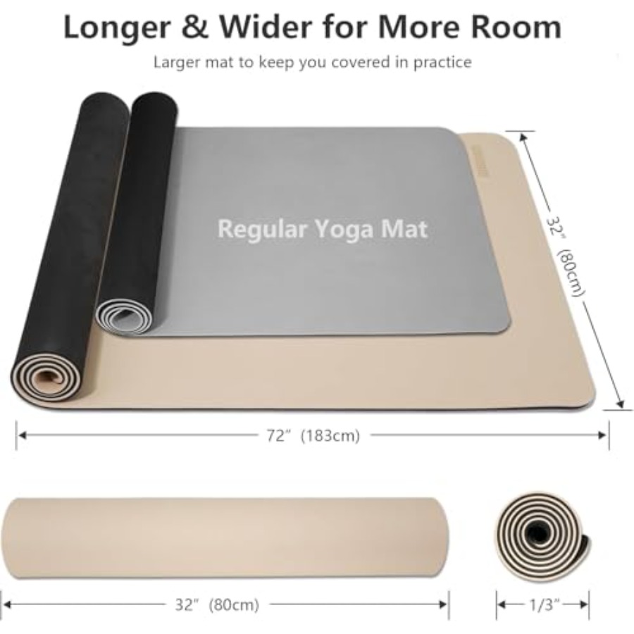 Wide Yoga Mat-80cm Non Slip Ex – обзор и цена Yoga Fitness Resiliation