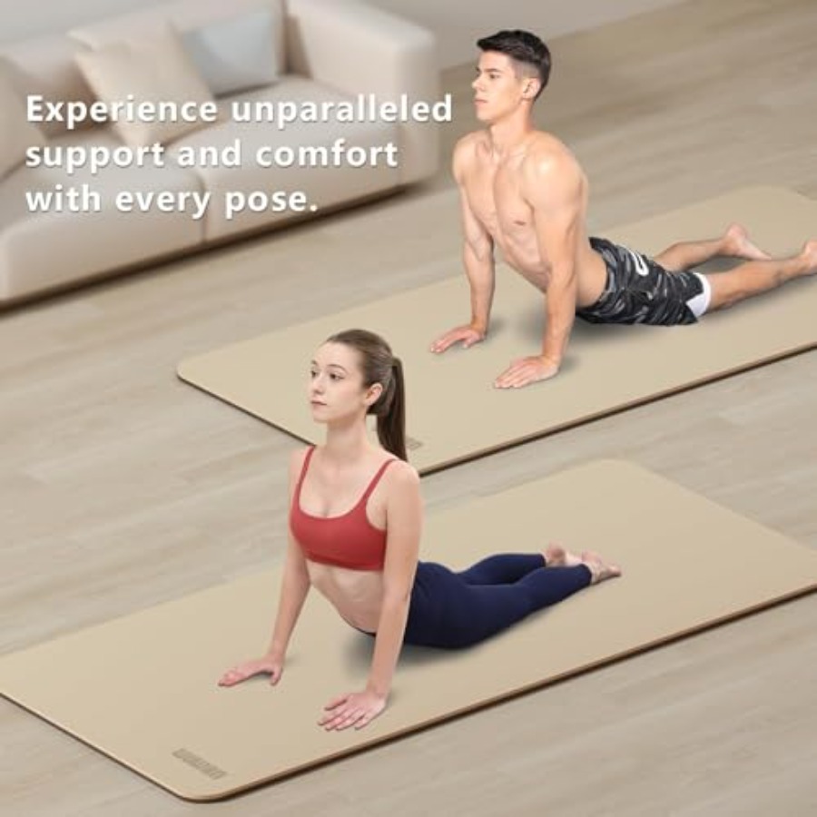 Wide Yoga Mat-80cm Non Slip Ex – обзор и цена Yoga Fitness Resiliation
