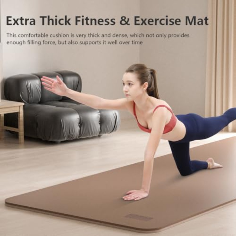 Wide Yoga Mat 80cm Non Slip Ex – обзор и цена Yoga Fitness Resiliation