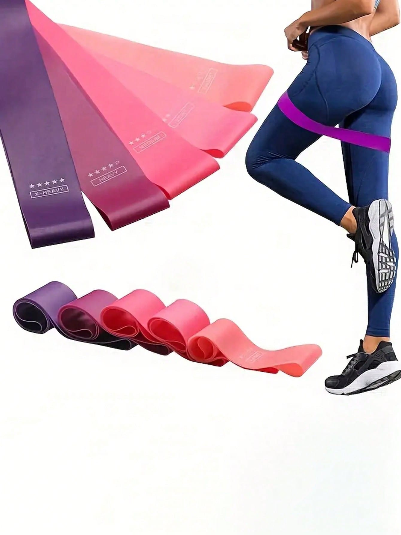 1pc/5pcs Yoga Resistance Bands – обзор и цена Yoga Fitness At Home