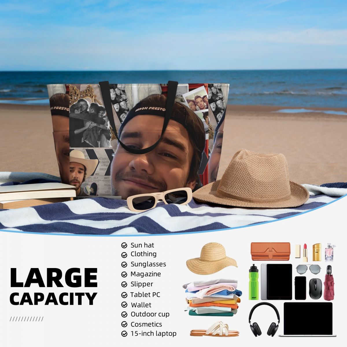 Liam Payne Photo Collage Beach – обзор и цена Yoga Fitness Gym Photos